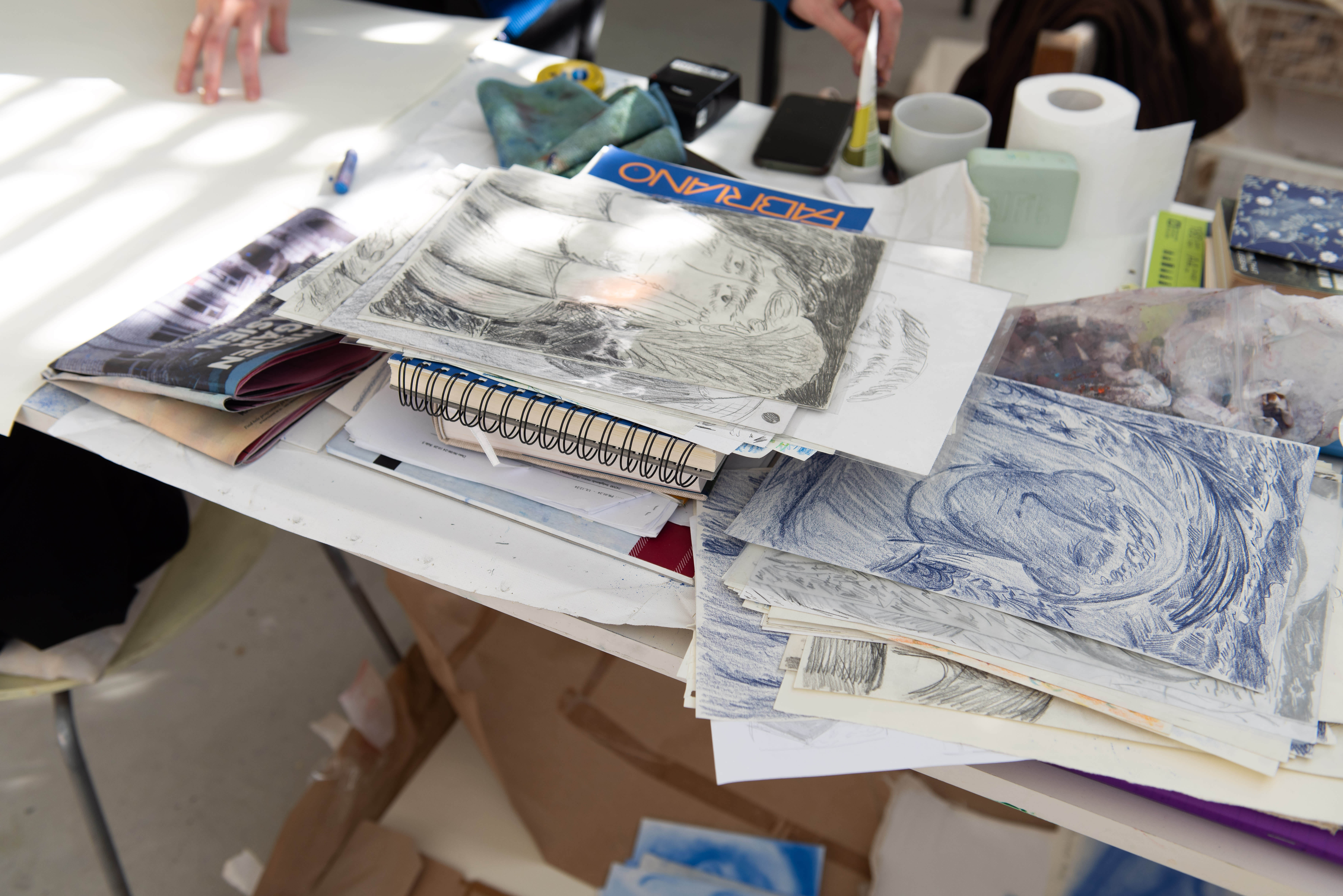 Coline Marotta, Brigade Gallery, Studio view, Photos by Benedikte Kjærulff
