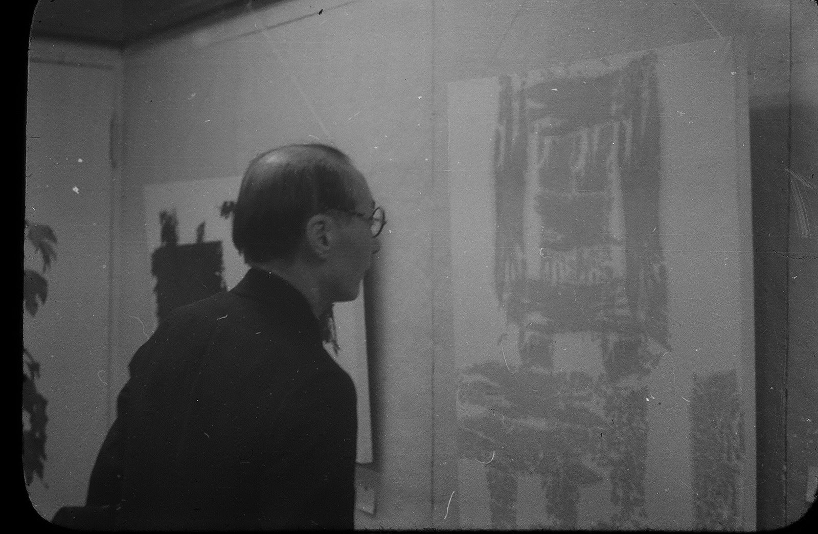Hisamatsu Shini’ichi at the Bokujin Exhibition of 1954.