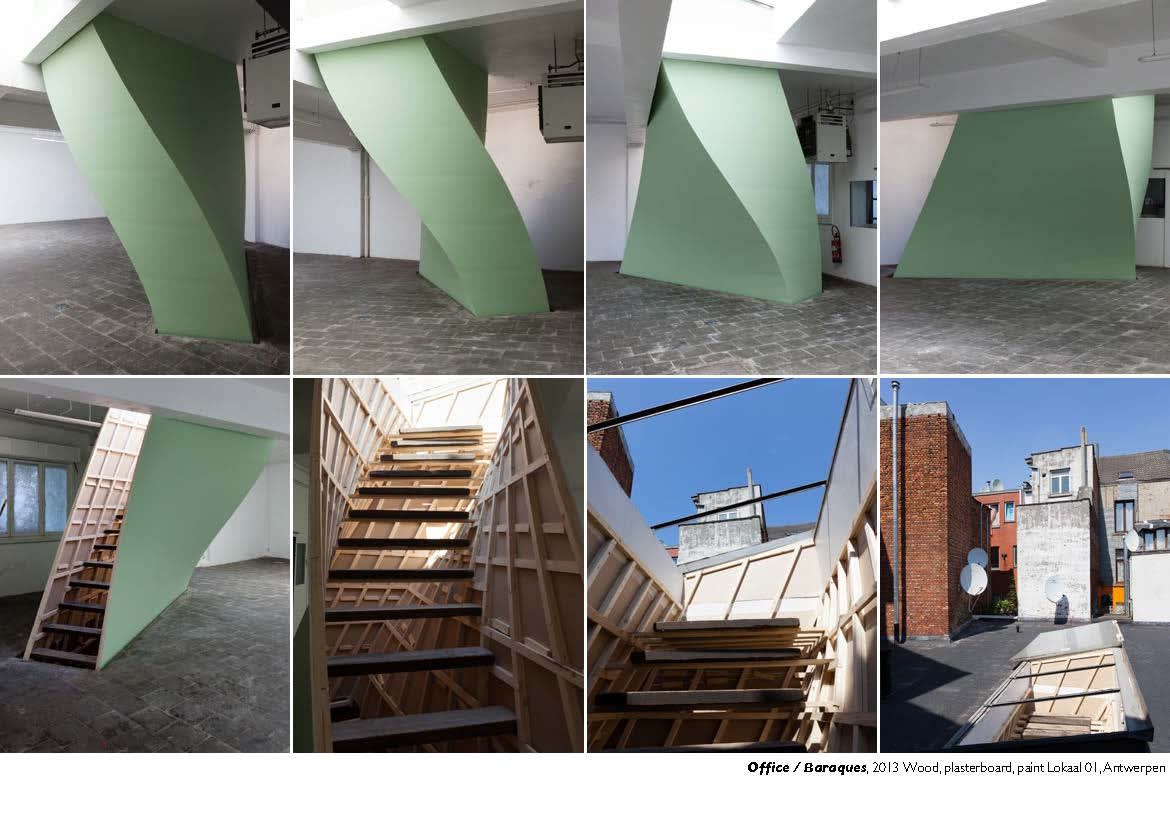 Office / Baraques, 2013 Wood, plasterboard, paint Lokaal 01, Antwerpen