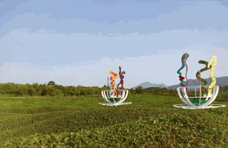 David Gerstein Tea for two sculpture chine 2