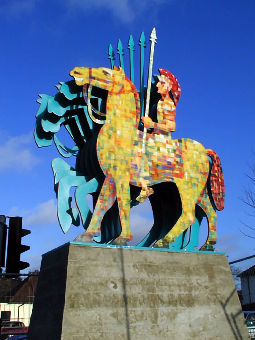 David Gerstein Roman Warrior sculpture londres