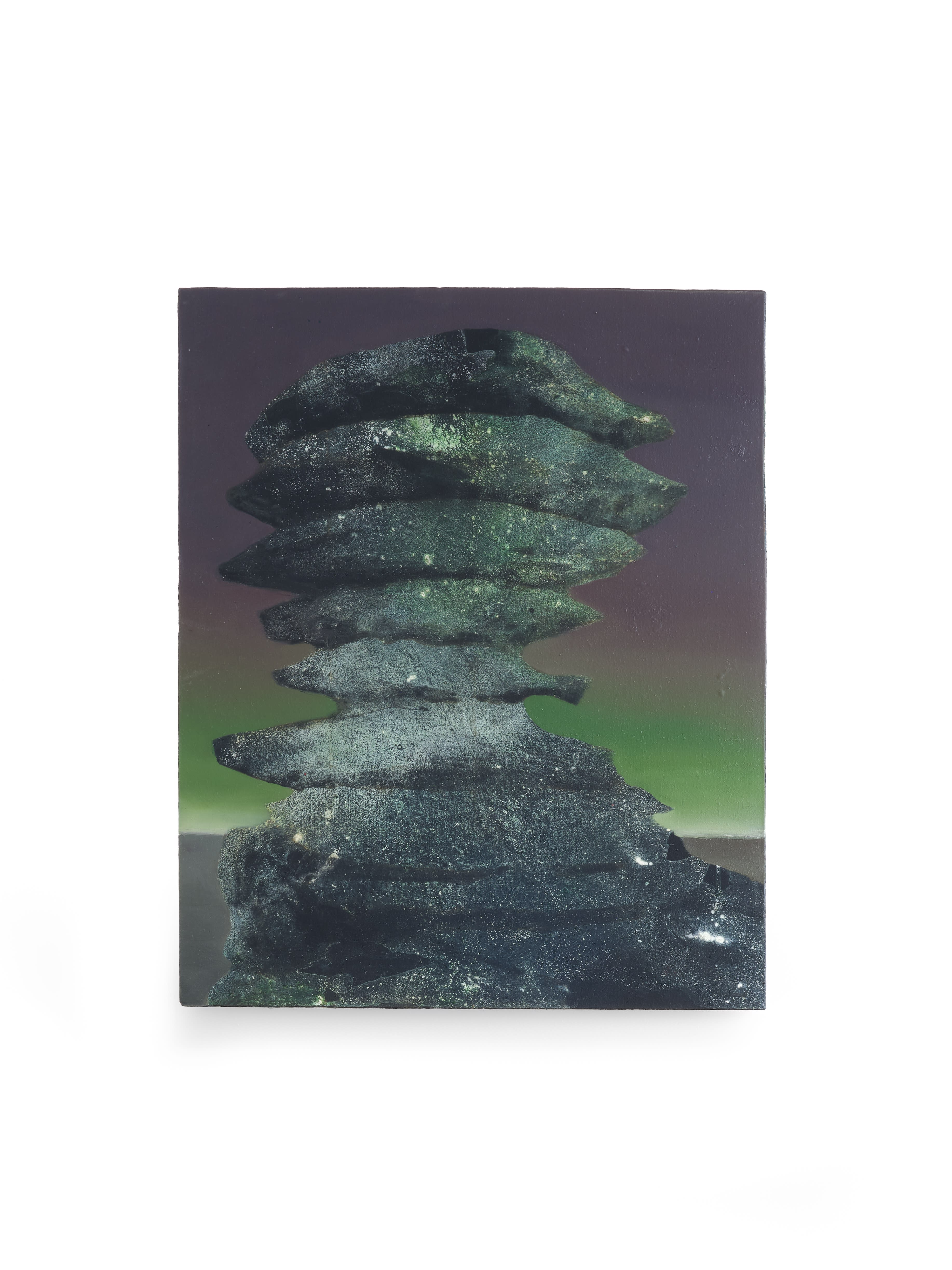 Silvia Giordani, Moondust, 2023, Acrylic and oil on canvas, 21 5/8 x 17 3/4 in 55 x 45 cm