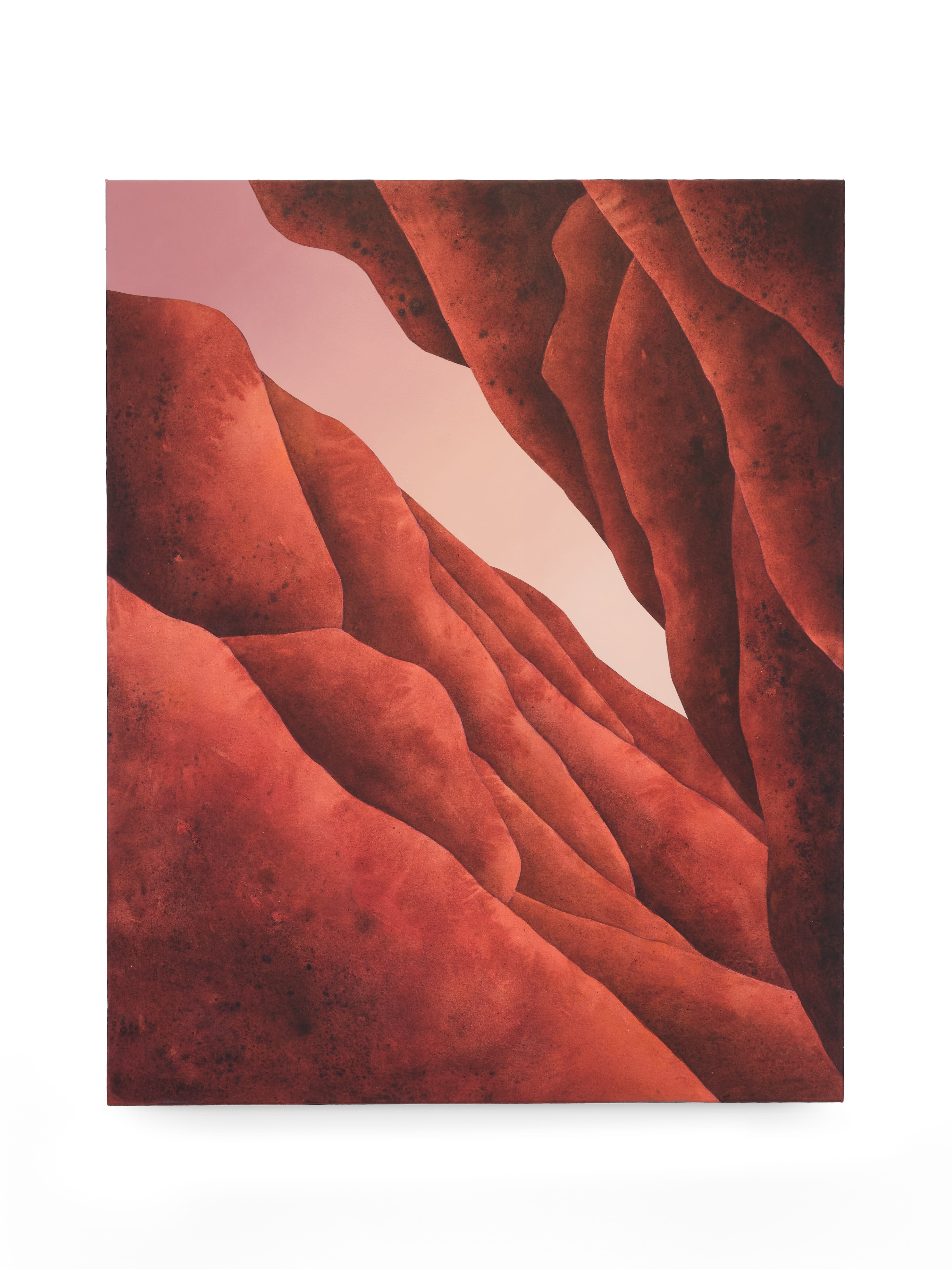 Titan Dunes, 2024 by Silvia Giordani. Acrylic and oil on canvas, 100 x 80 cm (39 3/8 x 31 1/2 in). Courtesy of the artist and Buysse Gallery. © Buysse Gallery.
