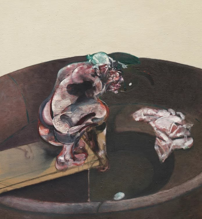 Detail of  Francis Bacon's notable 1966 work 