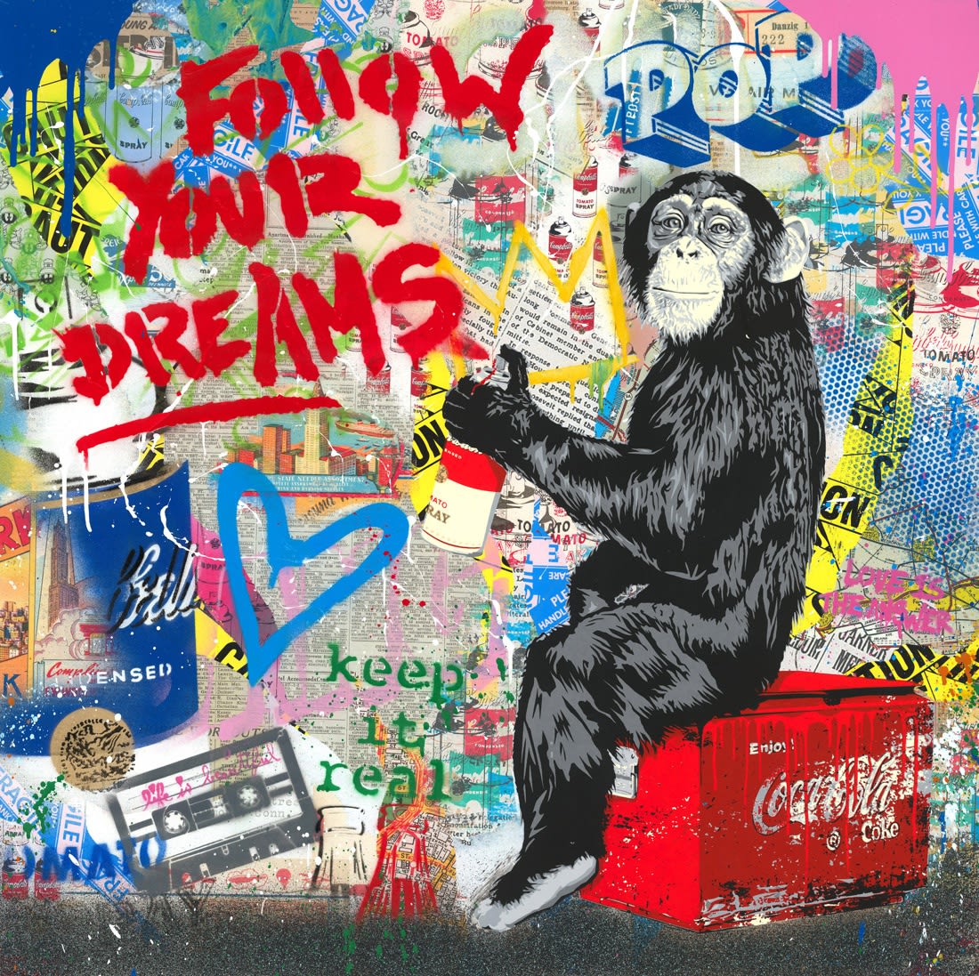 Mr. Brainwash painting 