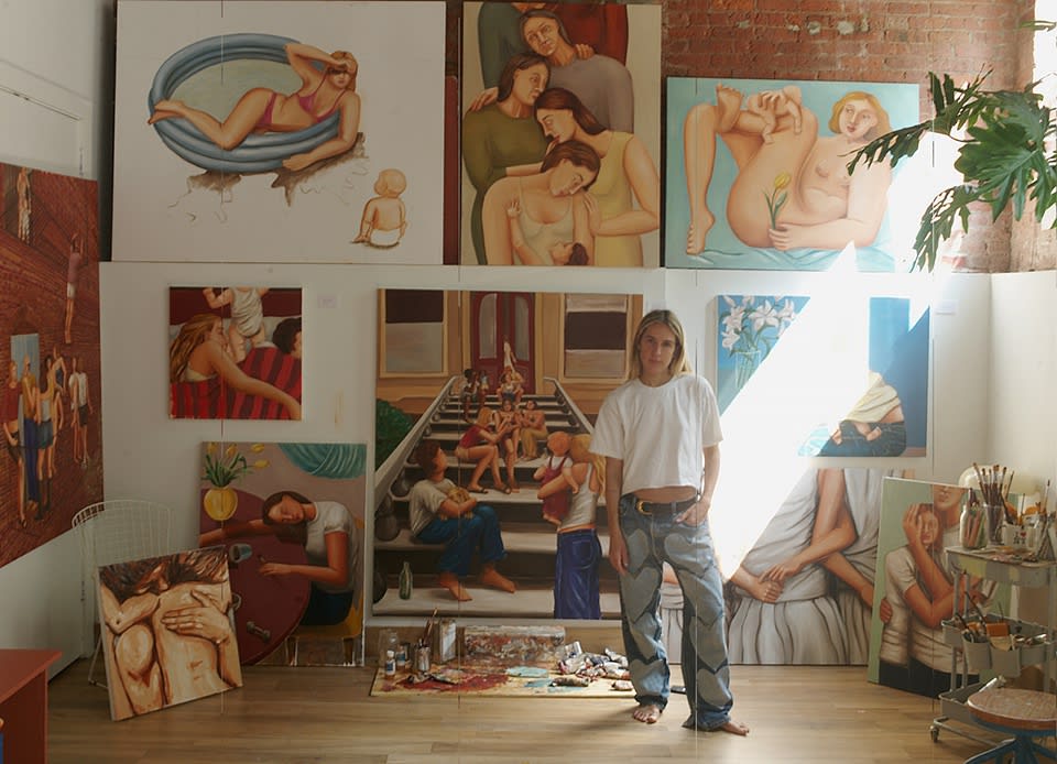 Jule Waibel in the studio
