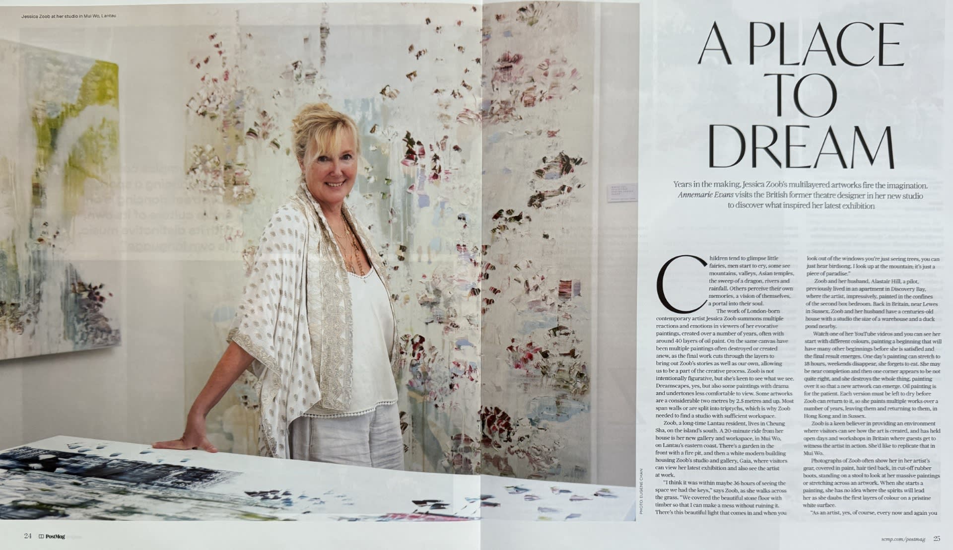 Jessica Zoob featured in the South China Morning Post