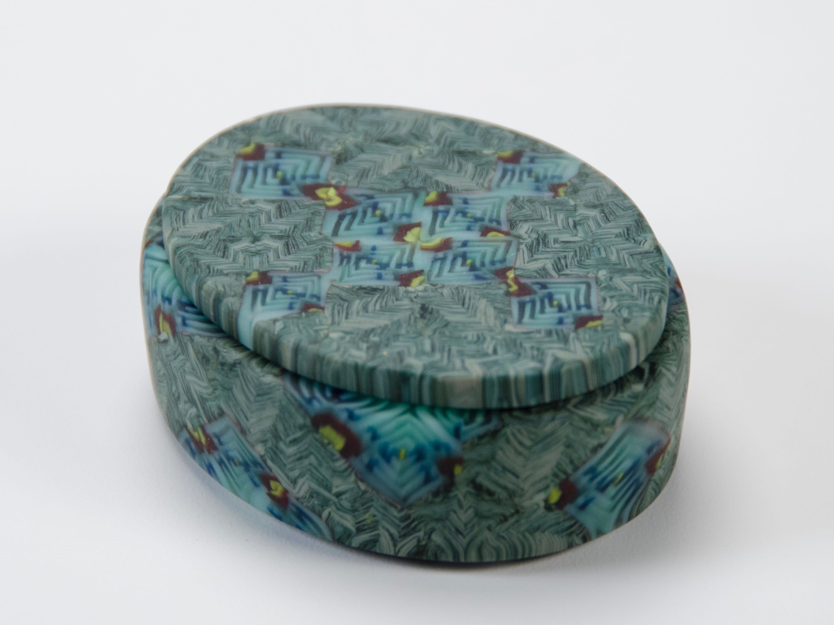 Yoko Yagi, Small Box, kilnformed and coldworked murrine glass