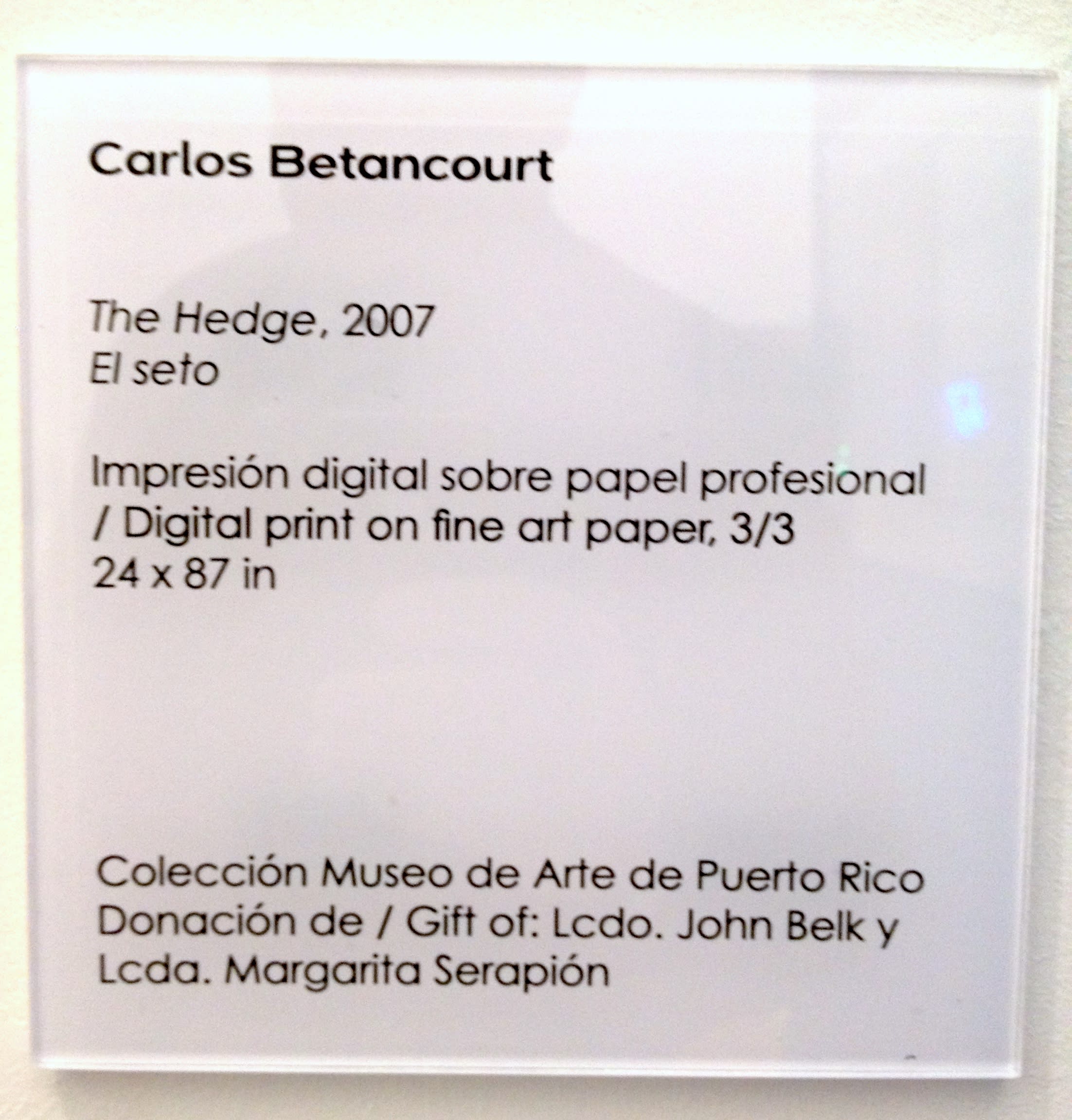 John Betancourt  Museo de Arte de Puerto Rico