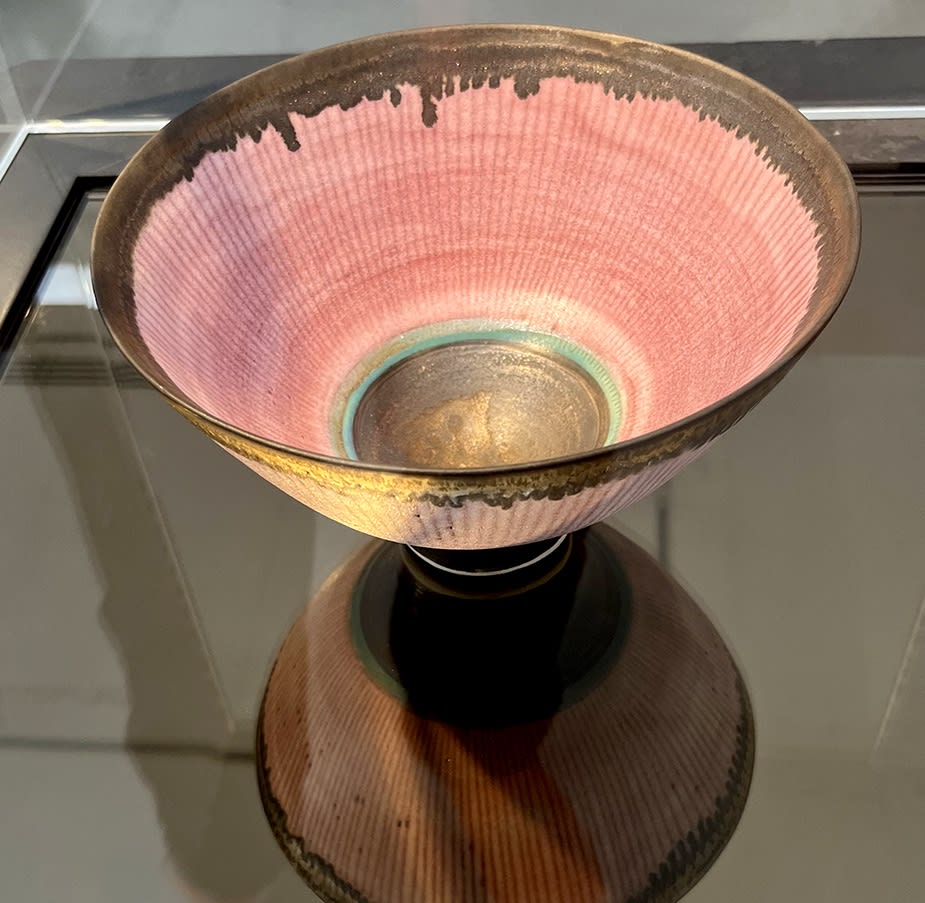 Lucie Rie bowl pink interior