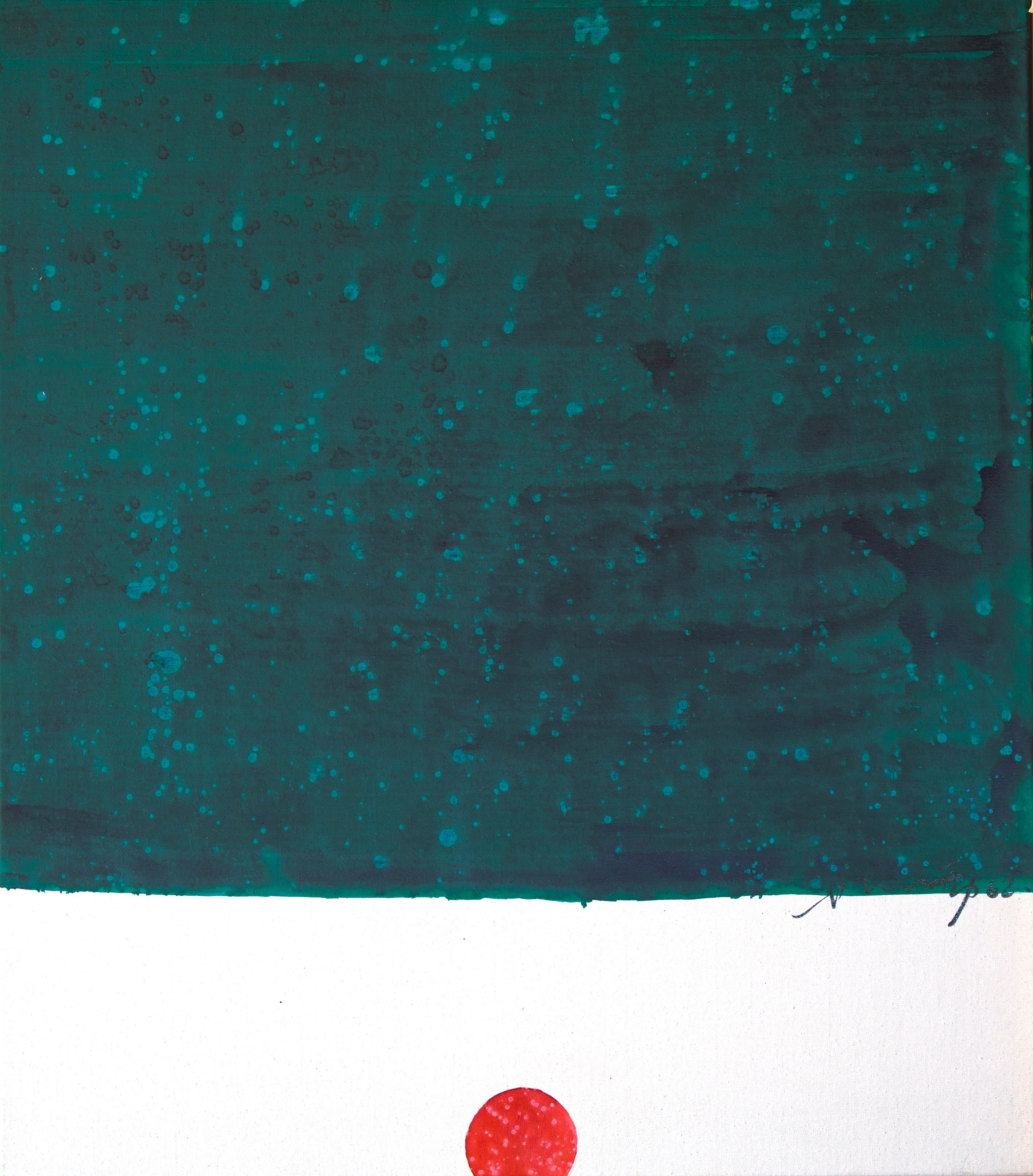 Il silenzio, 1962, Ink on canvas, 80 x 70cm