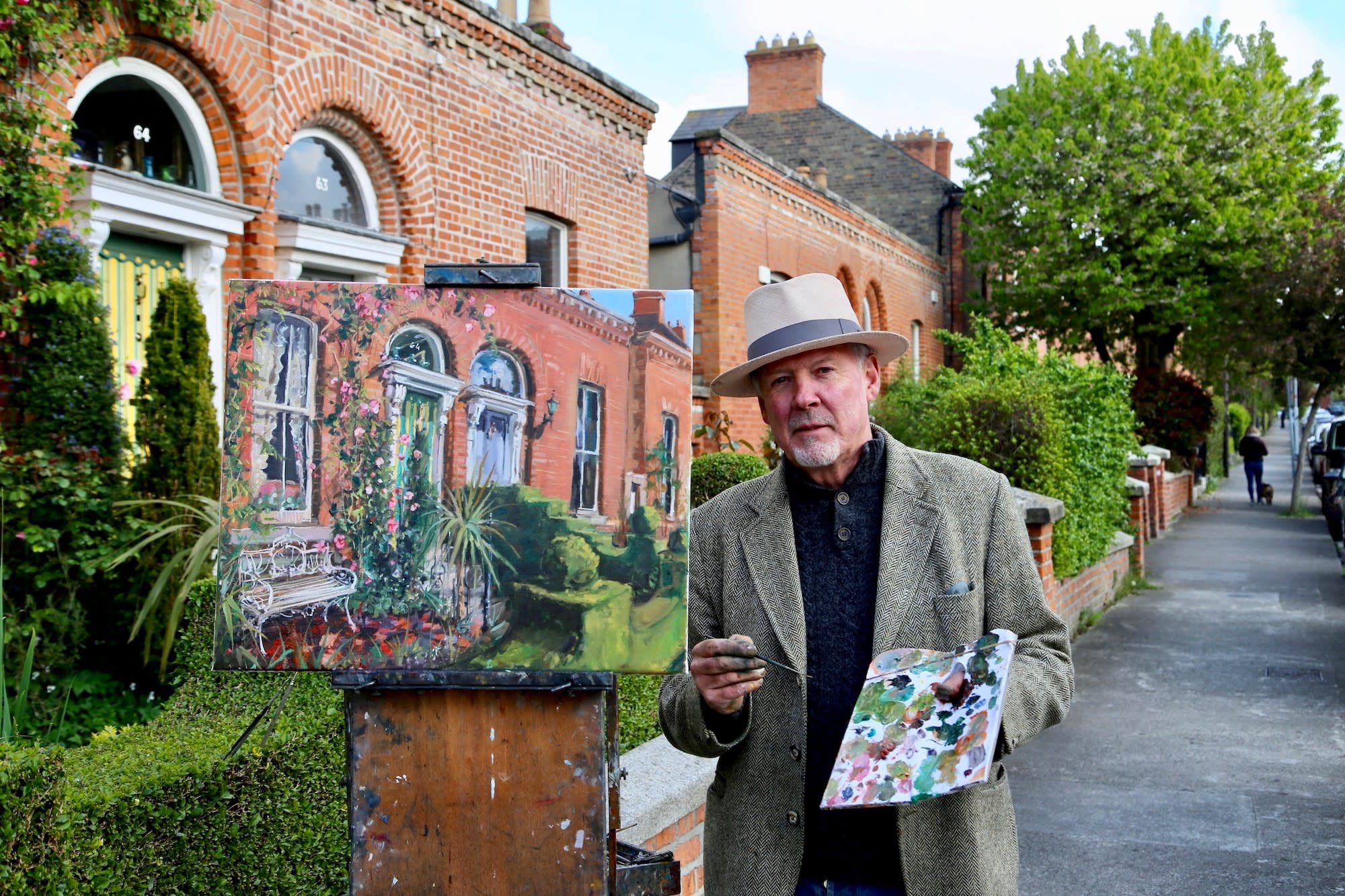 Gerard_Byrne_irish_artist_painting_on_Dublin_streets_during_lockdown_Pause_For_Harmony_Art_Exhibition