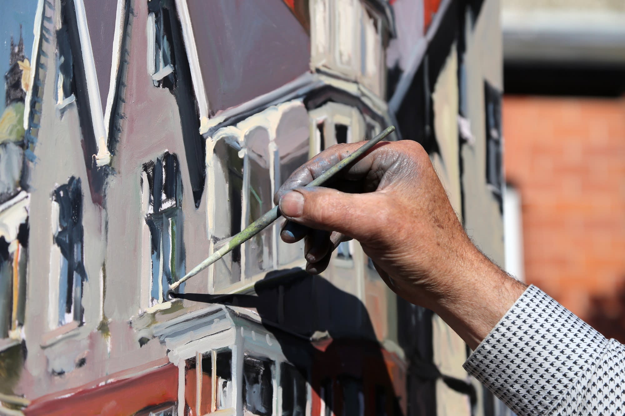 Gerard_Byrne_irish_artist_painting_on_Dublin_streets_during_lockdown_Pause_For_Harmony_Art_Exhibition