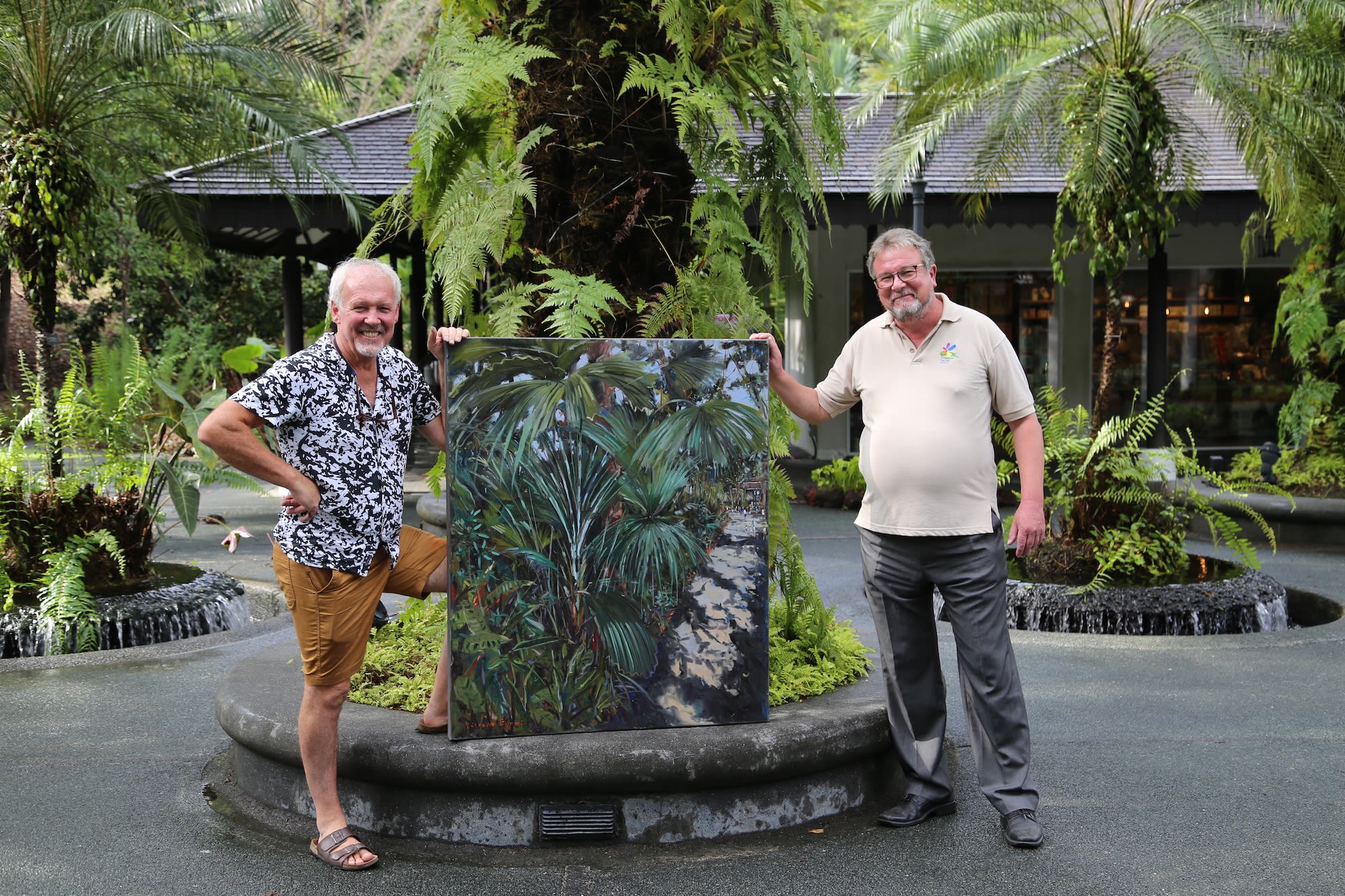 Gerard_Byrne_Dr_Nigel_Taylor_Jungle_Vibes_painting_permanent_art_collection_Singapore_Botanic_Gardens