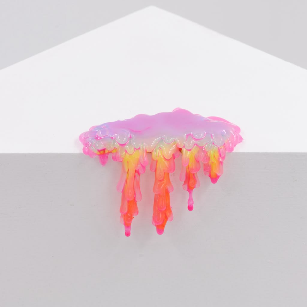 Dan Lam mini pink orange drip