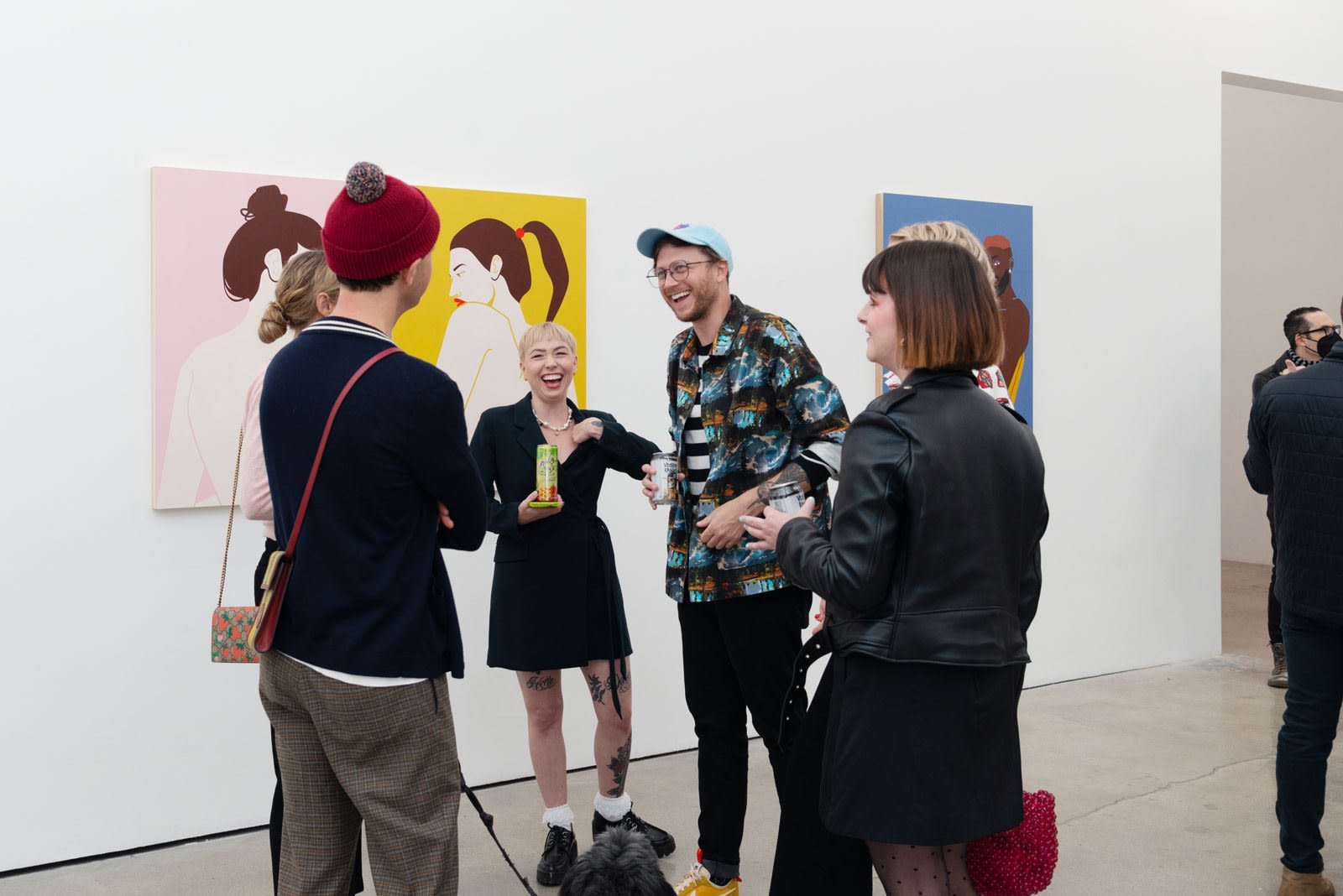 Photo of people in the gallery with Jillian Evelyn