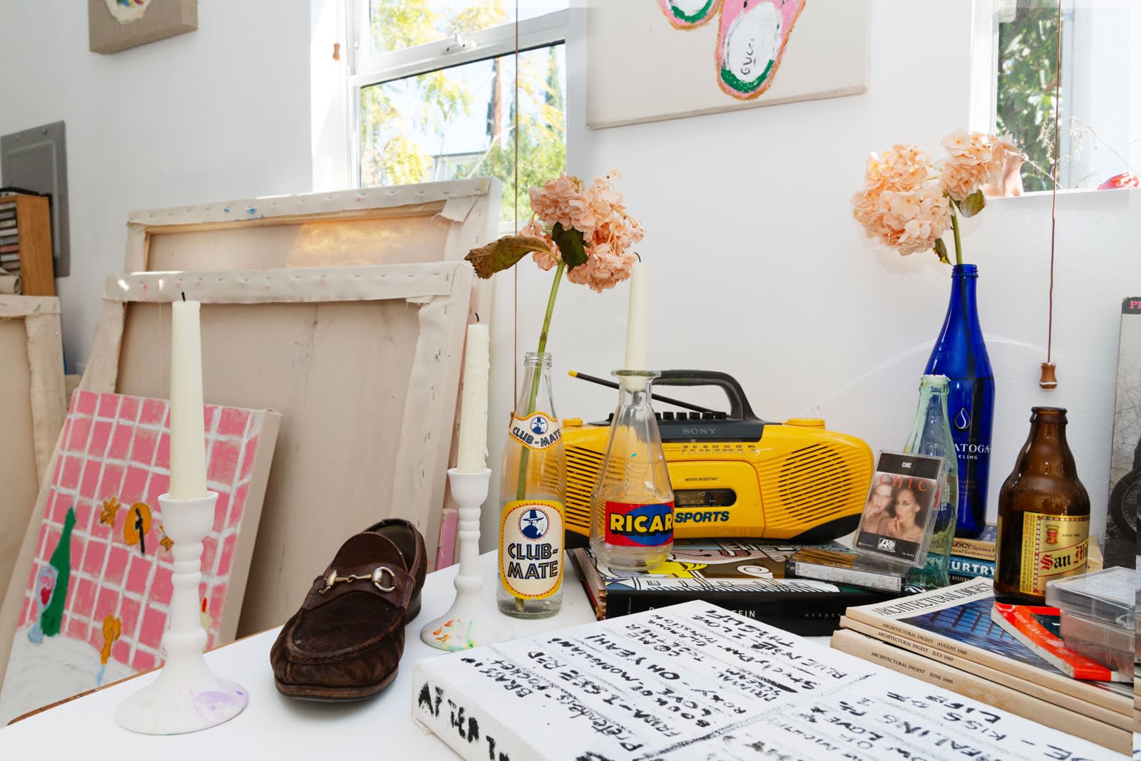 Snap shot of Michael McGregor's studio 