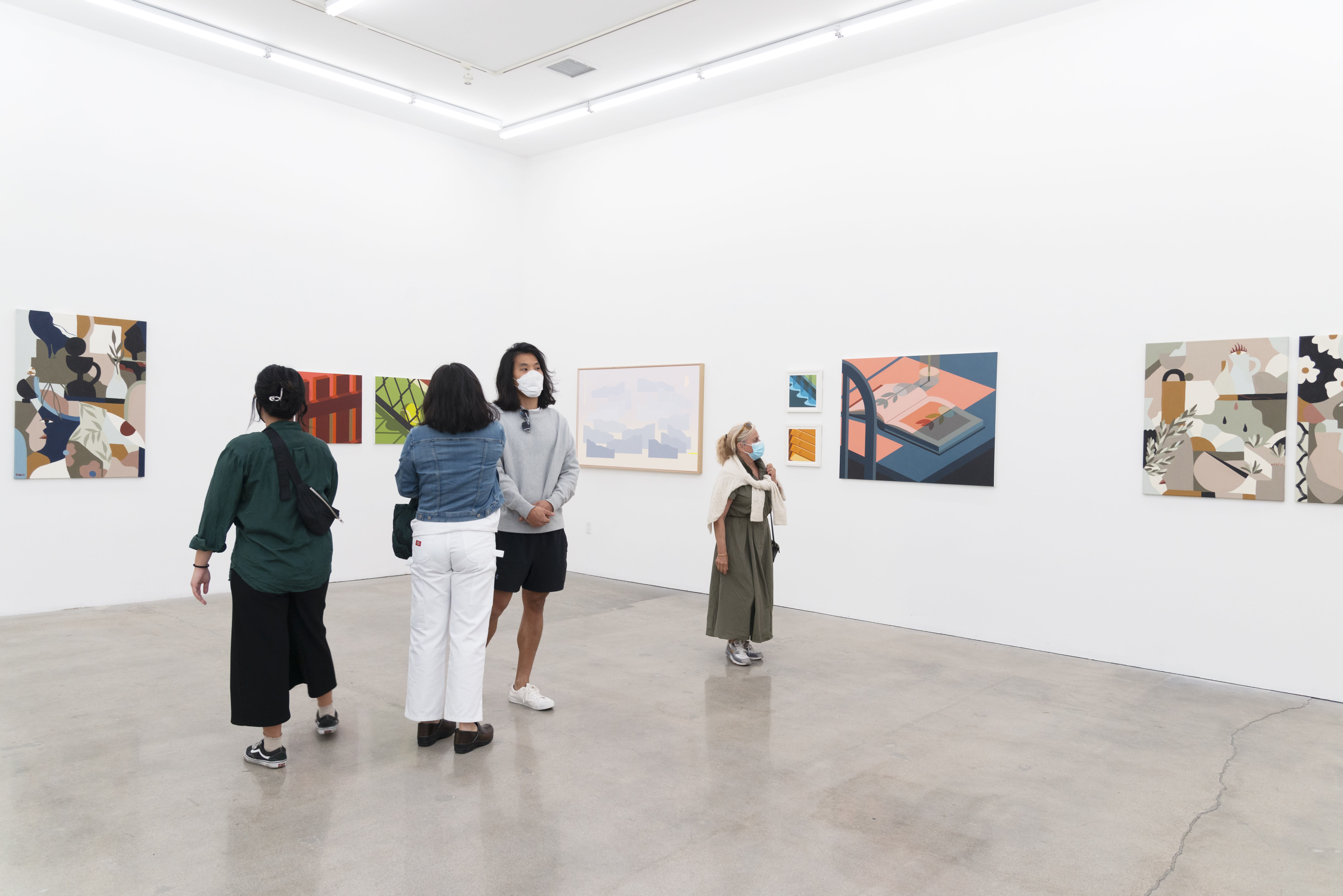 a photo of Fields of View opening reception at Hashimoto Contemporary 