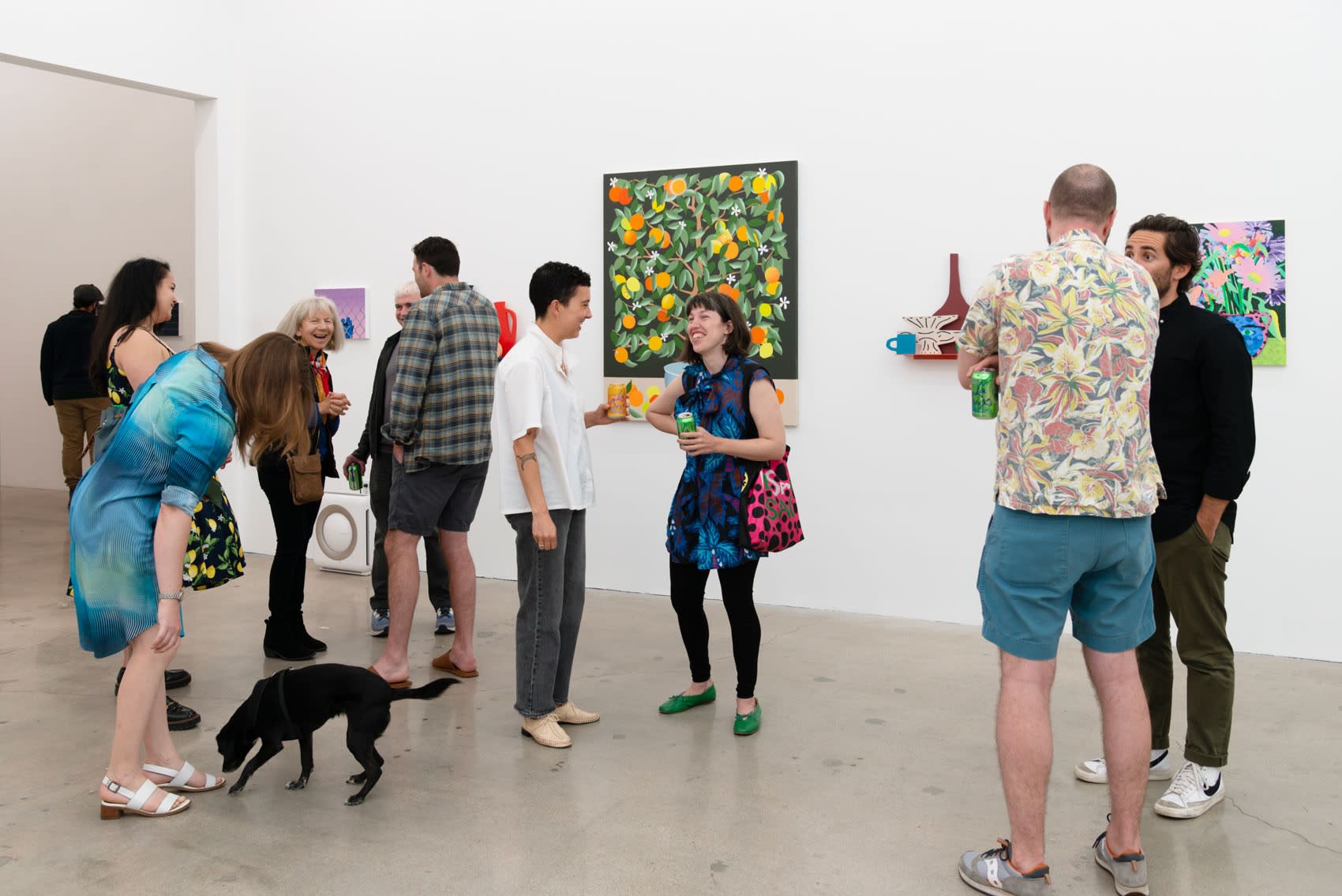 Photo of people at Hashimoto Contemporary Los Angeles for the opening reception of Pith