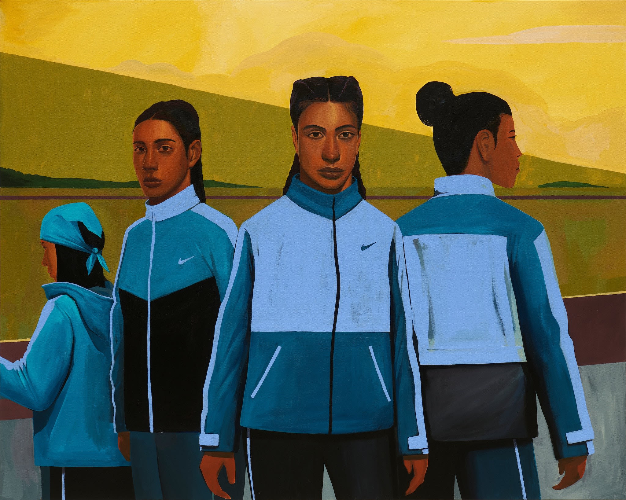 Dennis Brown's painting of four women