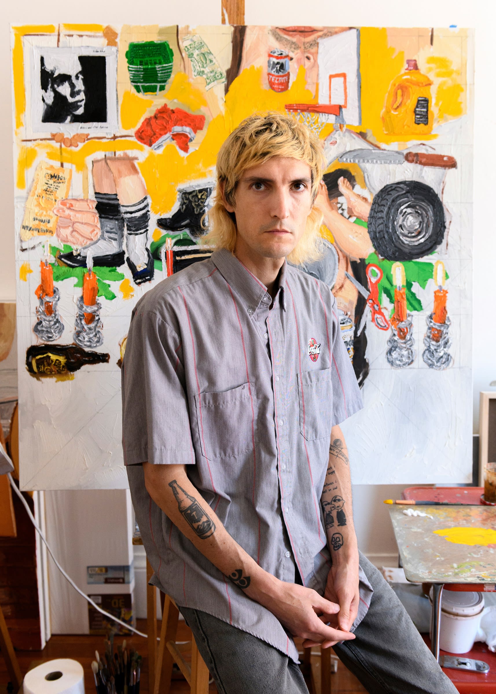 Emilio Villabla at his studio 