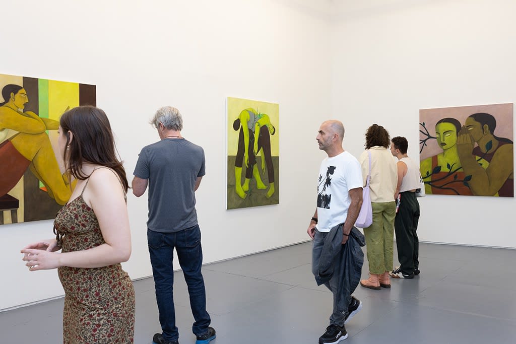 group of people at the Hilda Palafox exhibtion