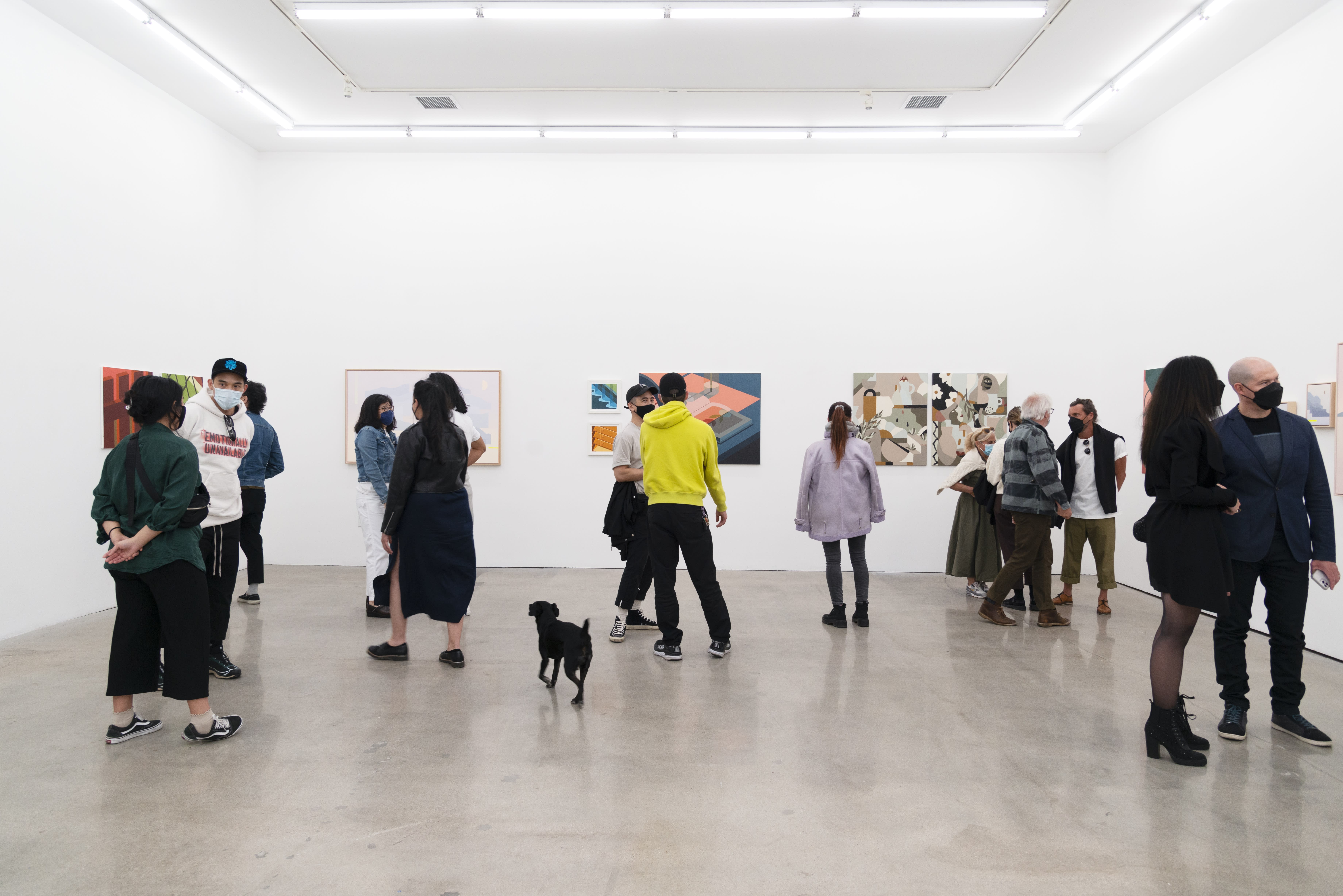 a photo of Fields of View opening reception at Hashimoto Contemporary 
