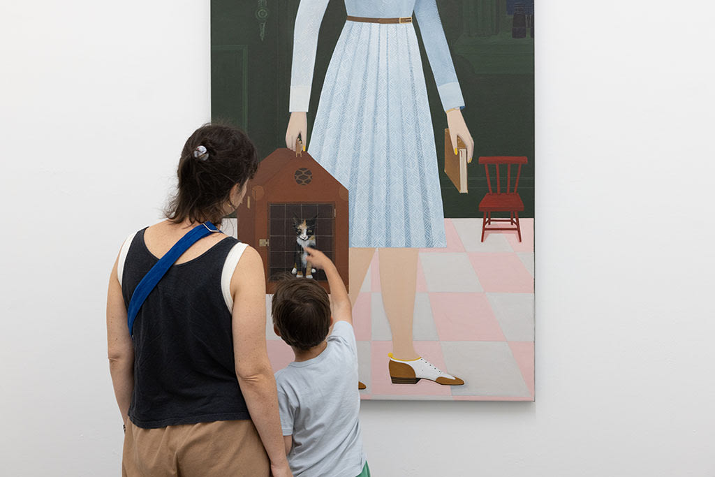 people at the opening of Angela Burson's 