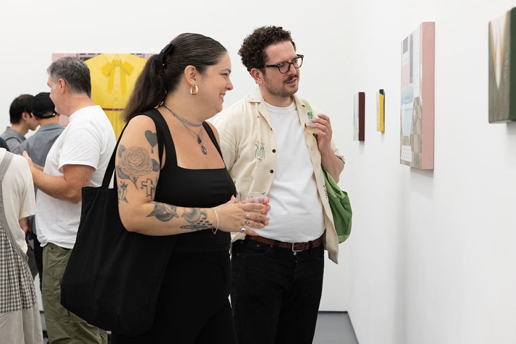 People at the opening of Angela Burson's 