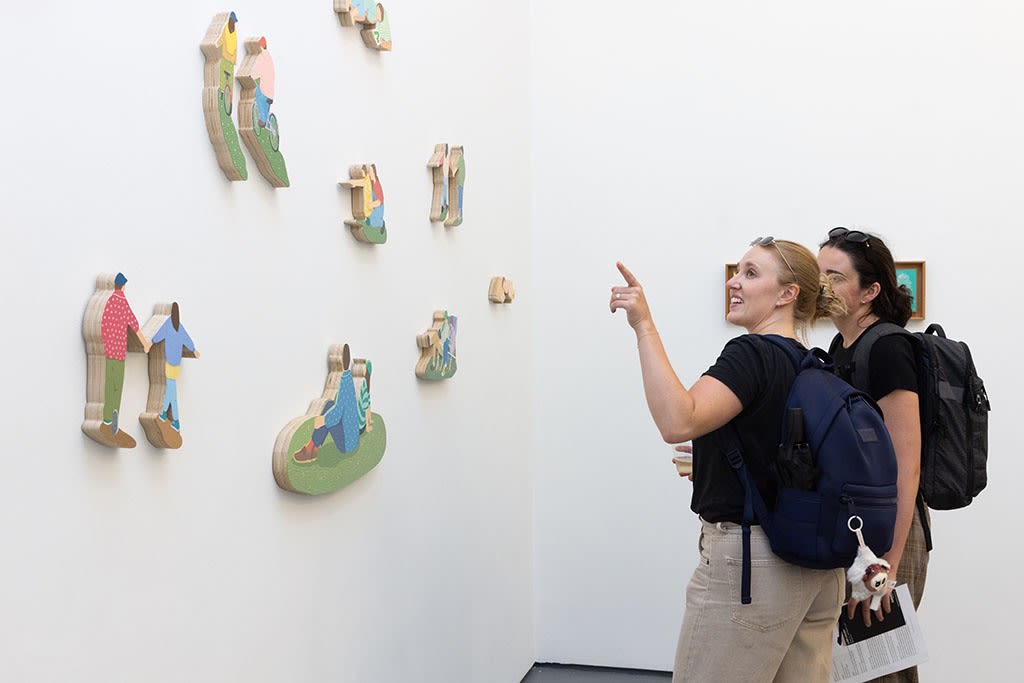 people at the opening of Danym Kwons show 