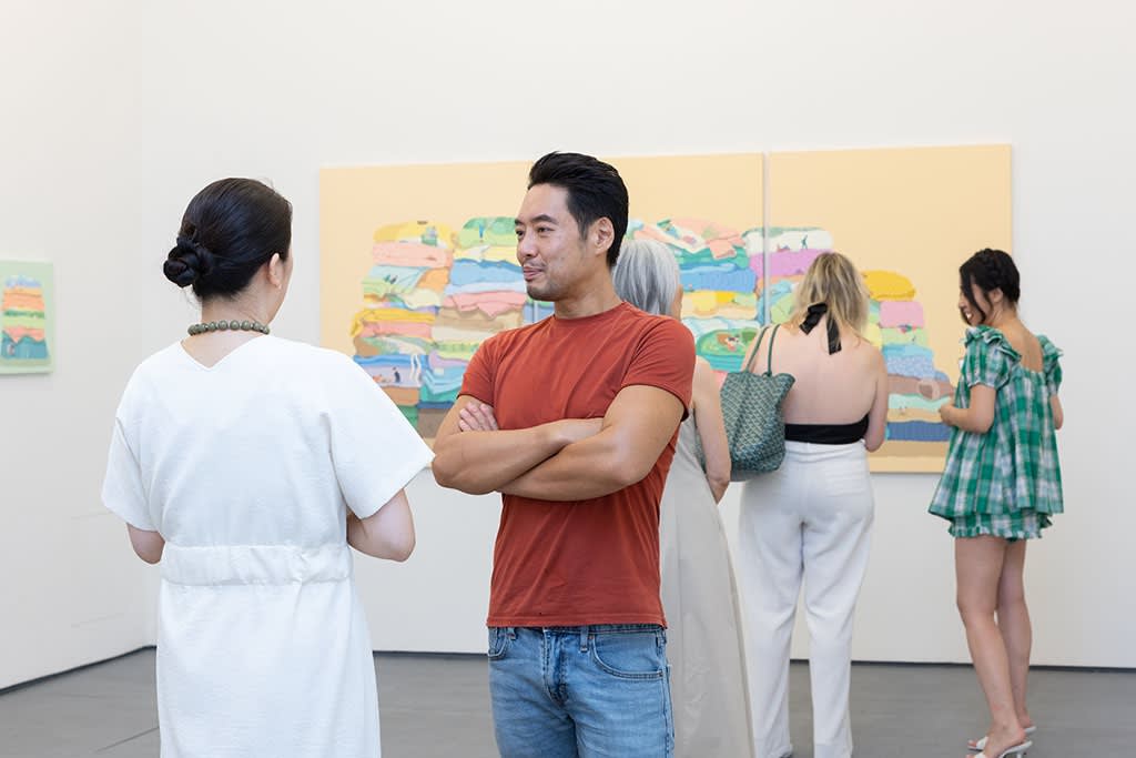 people at the opening of Danym Kwons show 