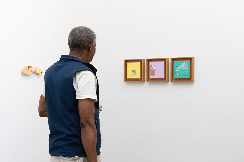 person at the opening of Danym Kwon's Dear Moments