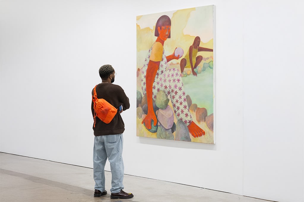 Photo of the opening reception of artist Genevieve Cohn's exhibition