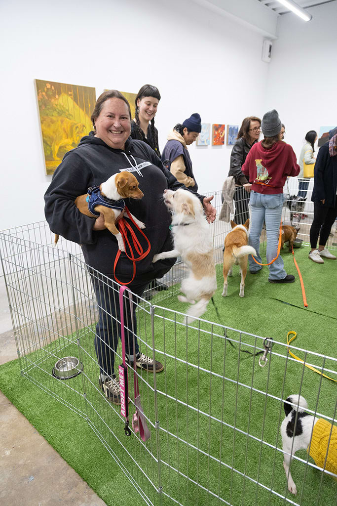 Photo from the opening reception of the group exhibition 