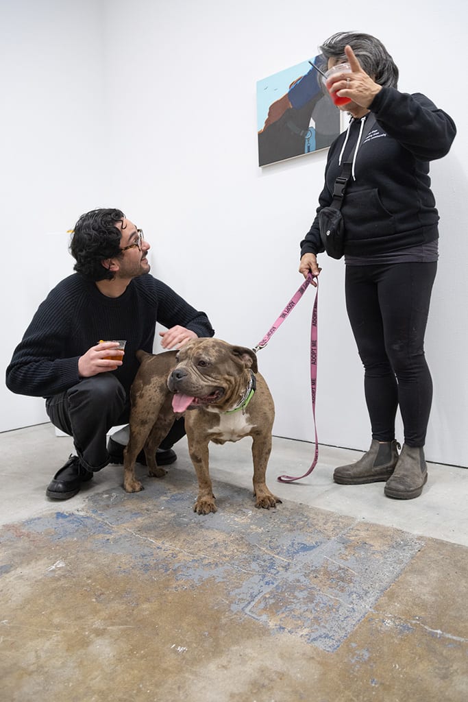 Photo from the opening reception of the group exhibition 