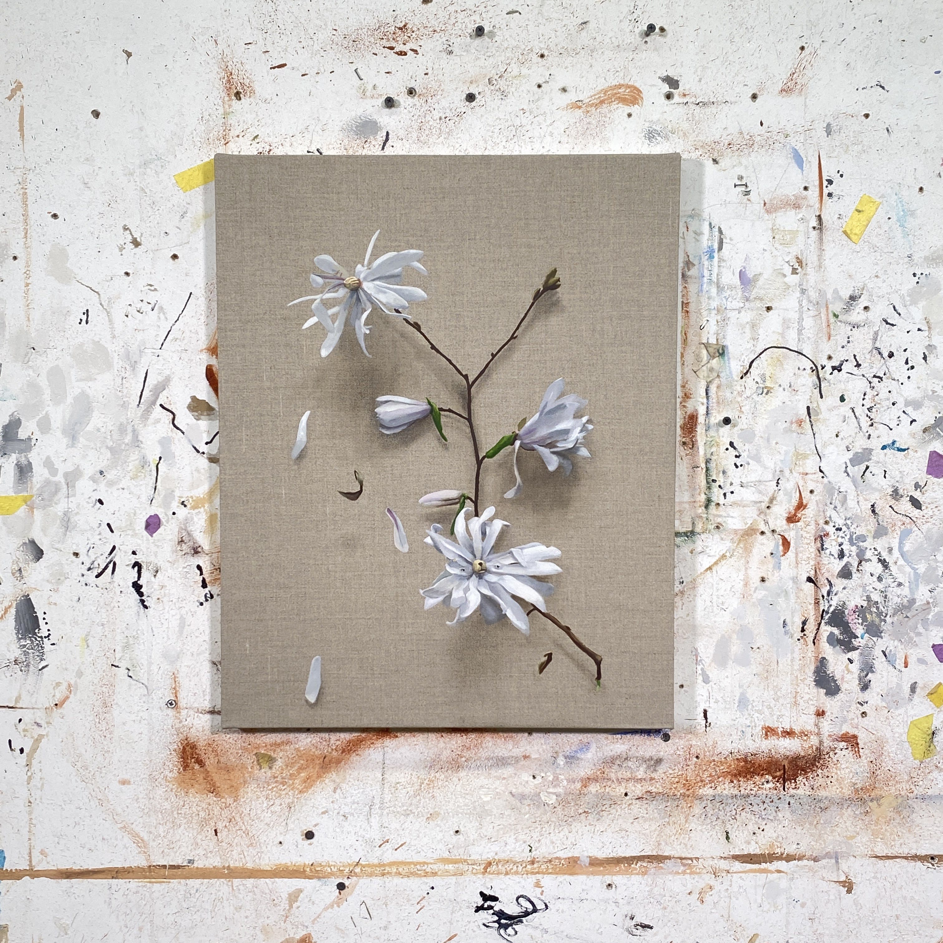 Work in progress of a painting by Stephen Morrison