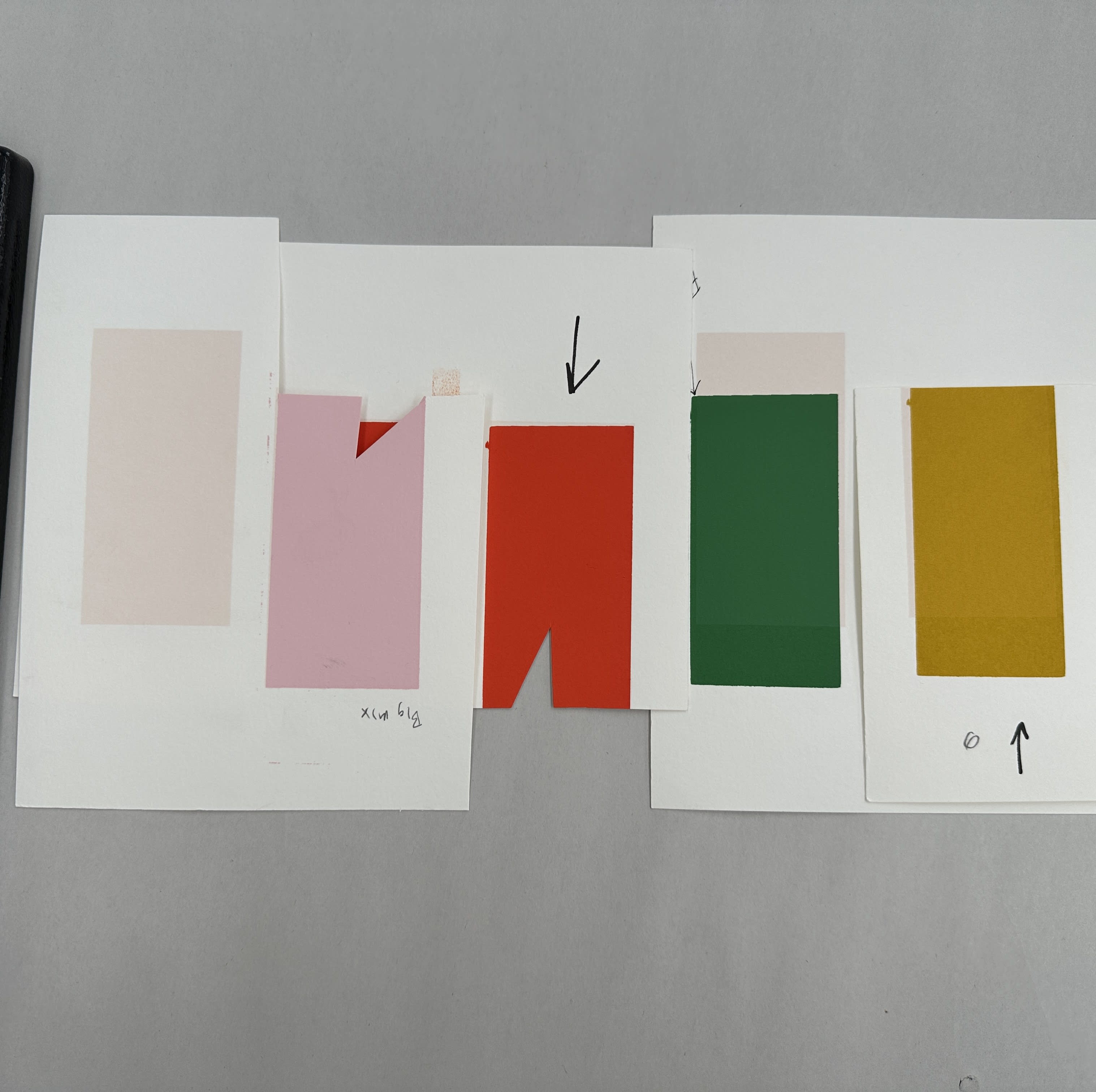 Color swatches used to create Jillian Evelyn's print Adoration