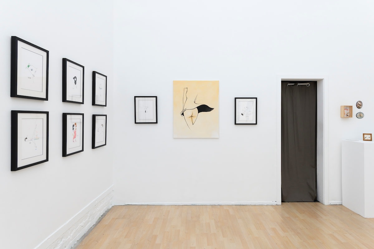 Installation view of petites luxures solo show at hashimoto contemporary