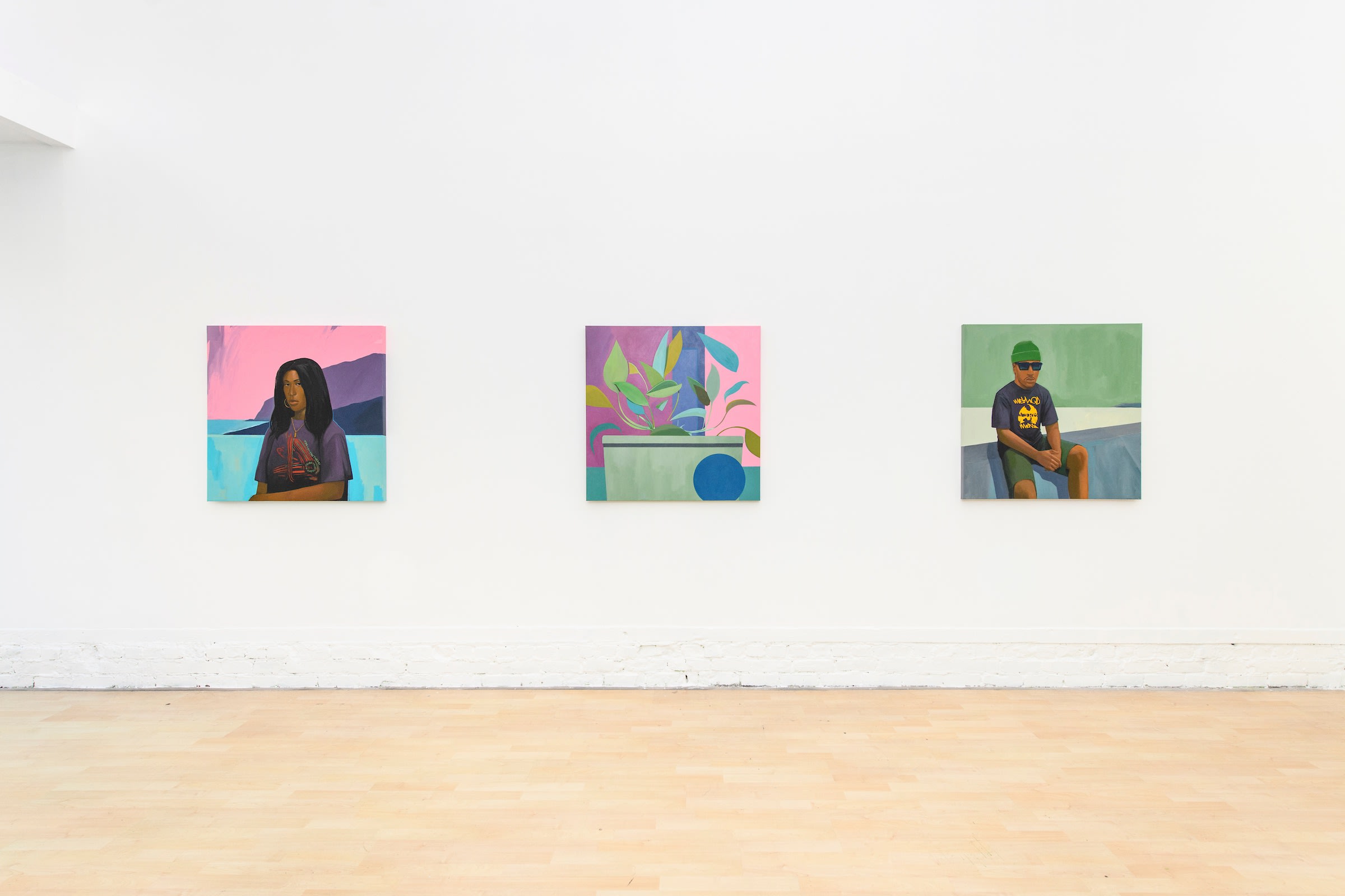 installation view of Dennis Brown's show at Hashimoto Contemporary