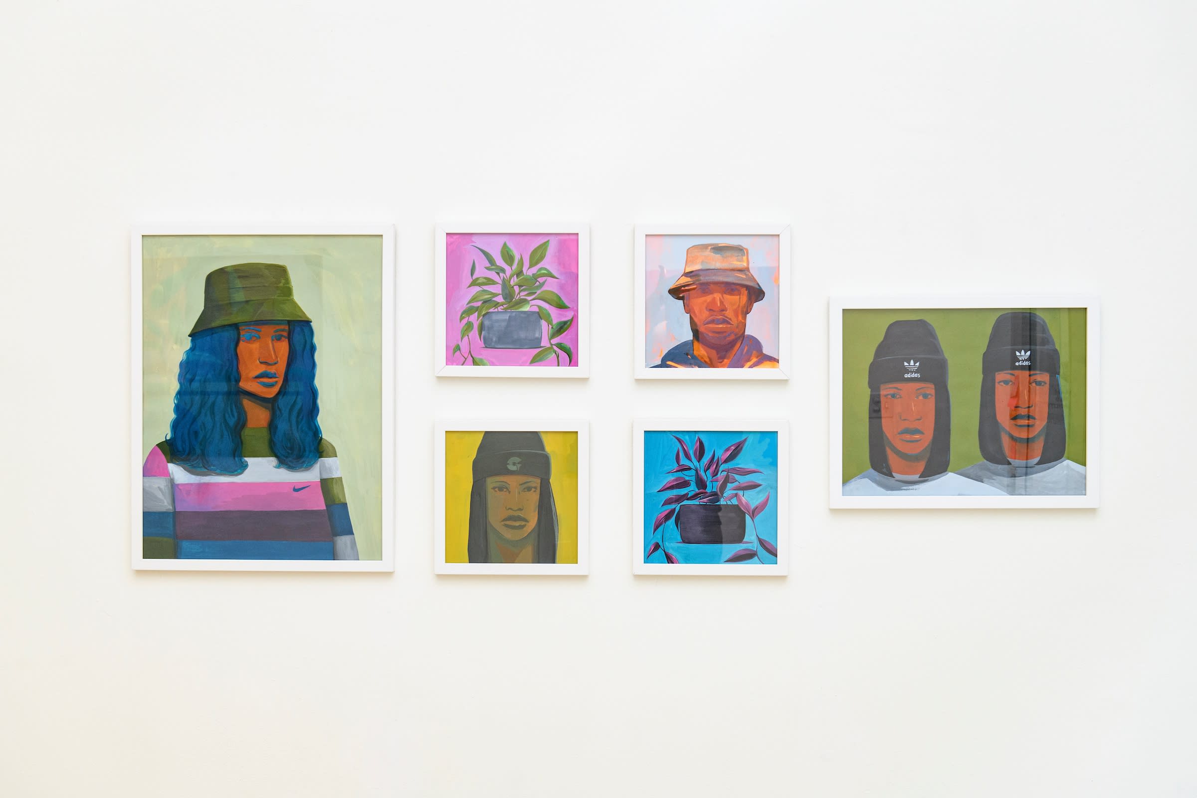 installation view of Dennis Brown's show at Hashimoto Contemporary