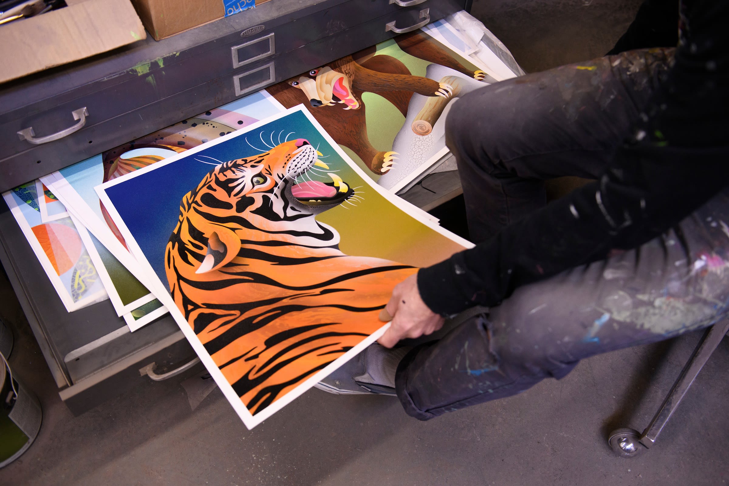 image of a Tiger featured in Casey Gray's show 