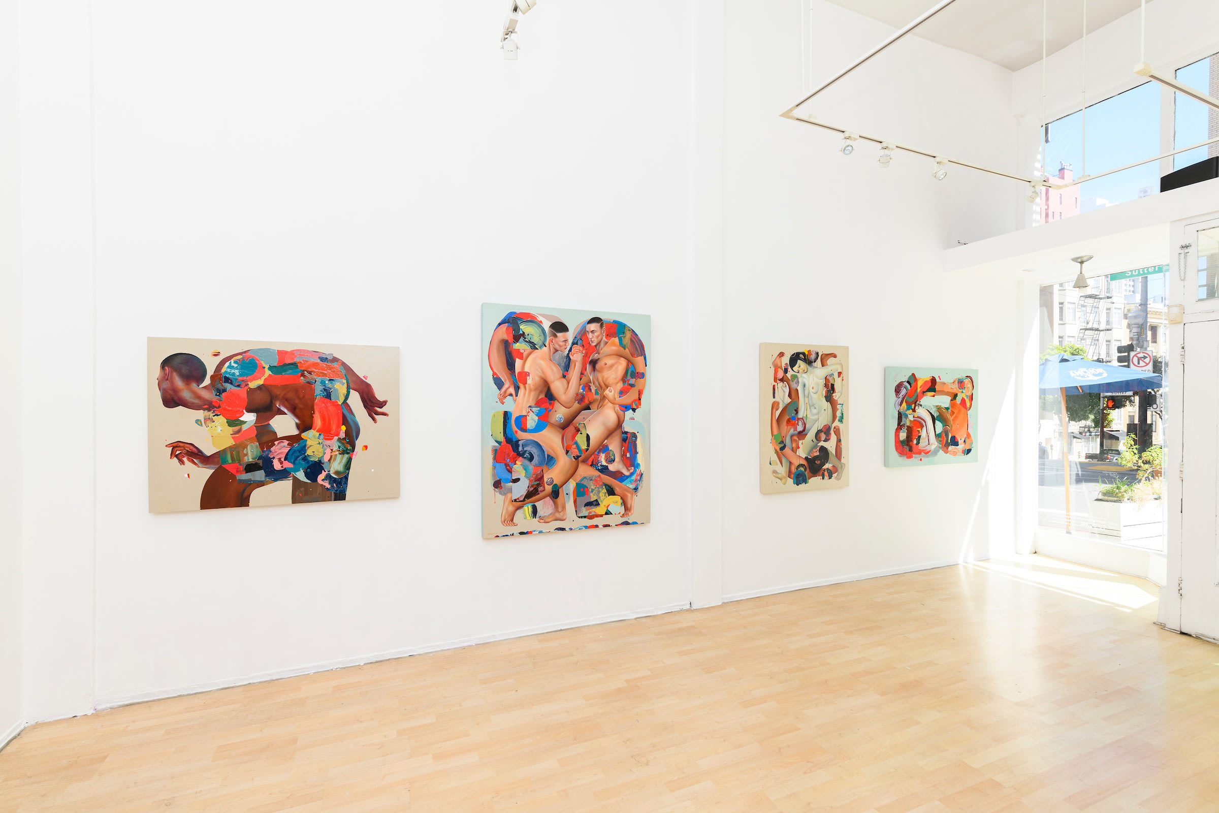 gallery view of Hashimoto Contemporary SF's show with Erik Jones 'Abiogenesis'