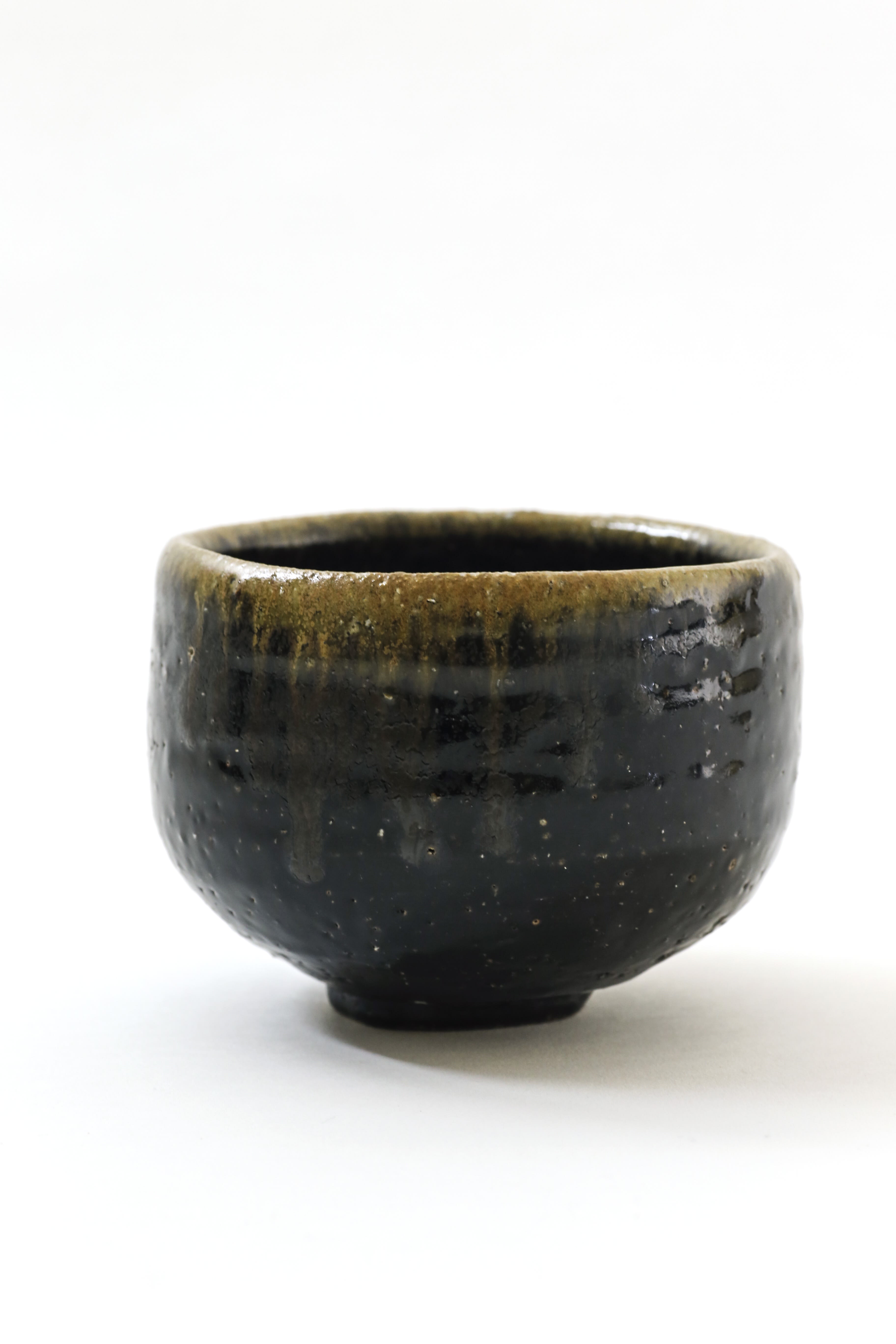 Authentic Kintsugi Pottery Black glaze