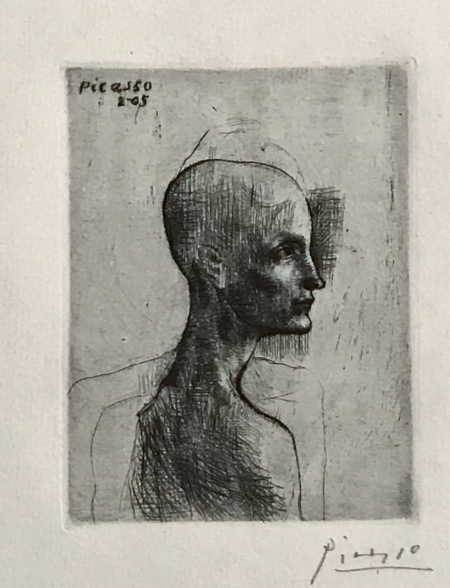 A head of a woman