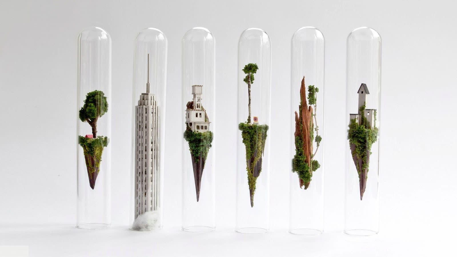 Creative Mini Test Tube Art Figurine Ornaments Test Tube Diorama