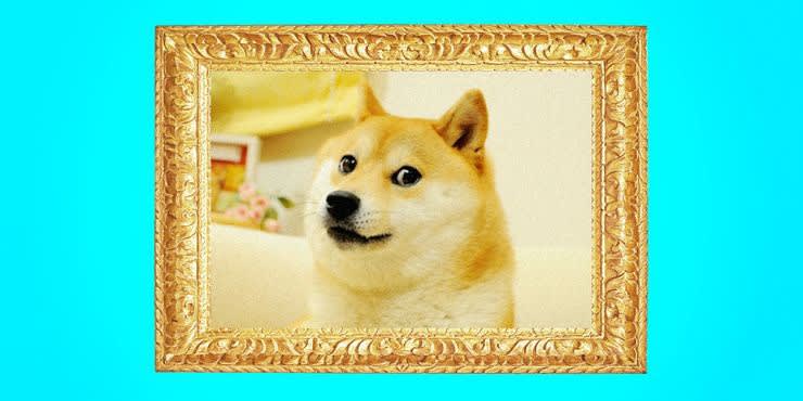 Doge, l'image d'un Shiba Inu à l'air excité, considéré comme l'un des mèmes les plus emblématiques et les plus renommés d'Internet