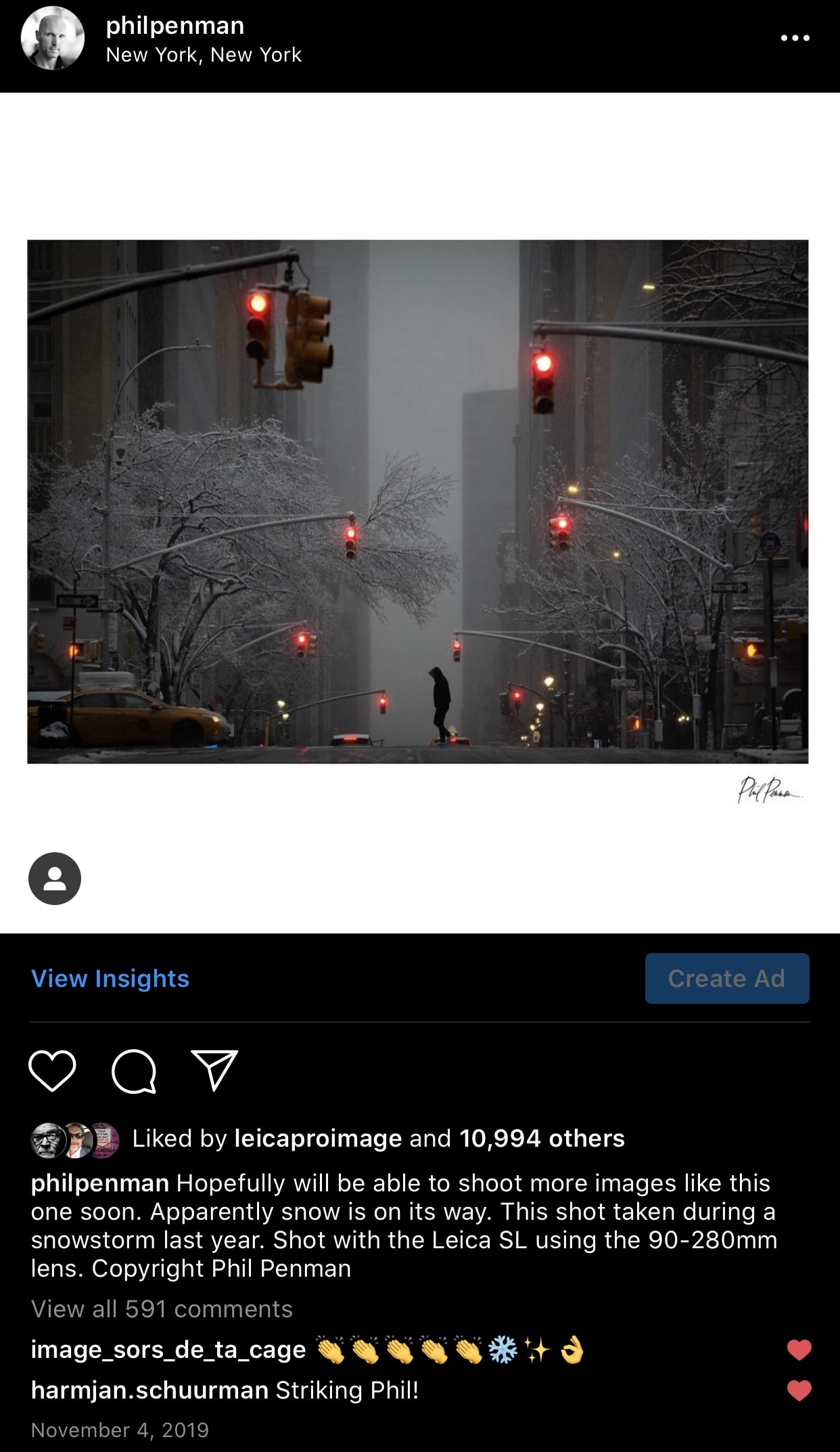 Example of a post that received 50 percent engagement