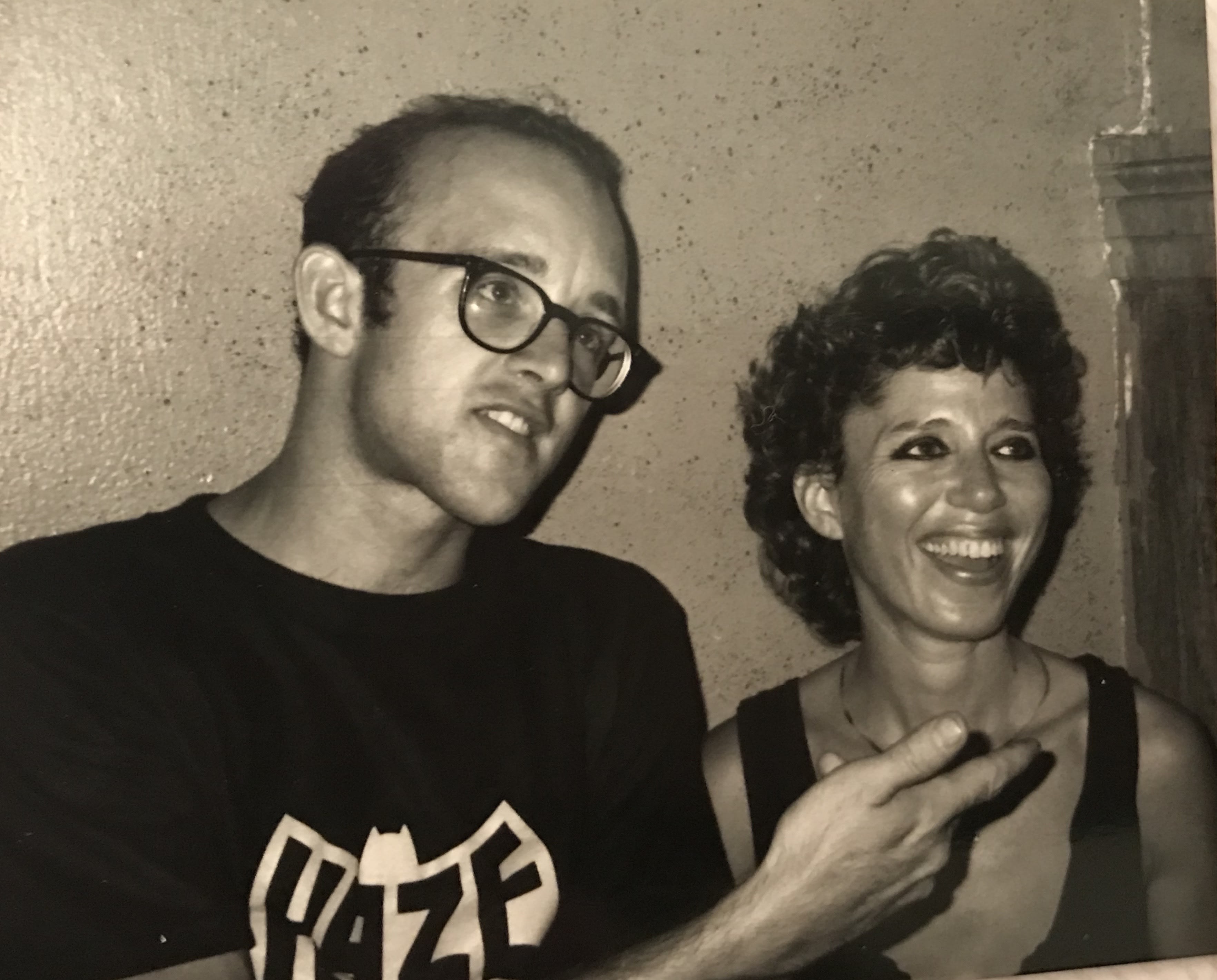 Judy Rifka with Keith Haring
