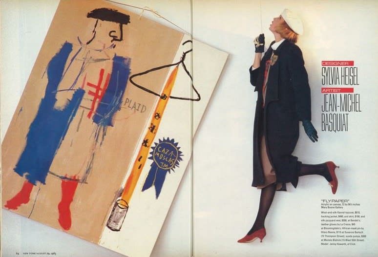 Jean-Michel Basquiat and Sylvia Heisel in August 1983 Issue of New York Magazine