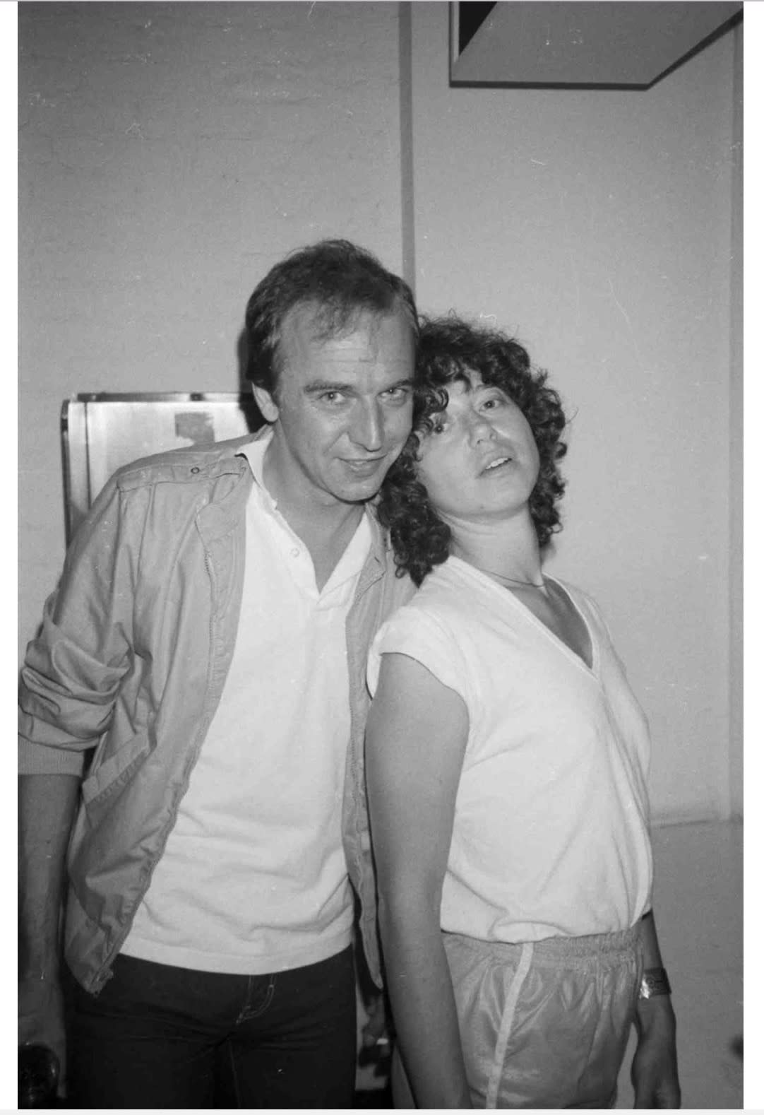 Judy with Rene Ricard. (c) by Tom Warren.